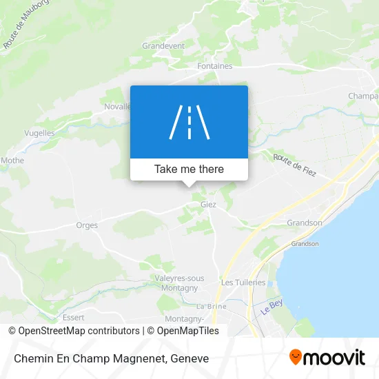 Chemin En Champ Magnenet map