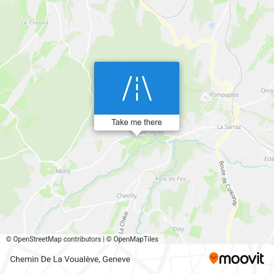 Chemin De La Voualève map