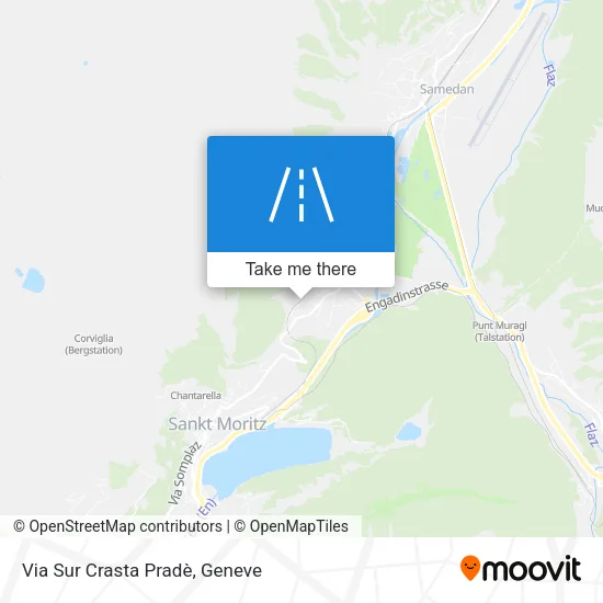 Via Sur Crasta Pradè map