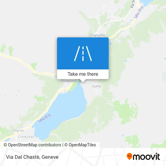 Via Dal Chastè map