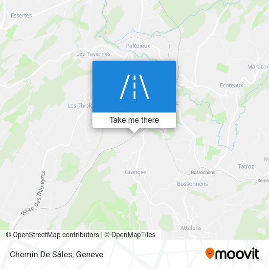 Chemin De Sâles map