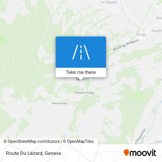 Route Du Lézard map