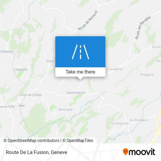 Route De La Fusion map