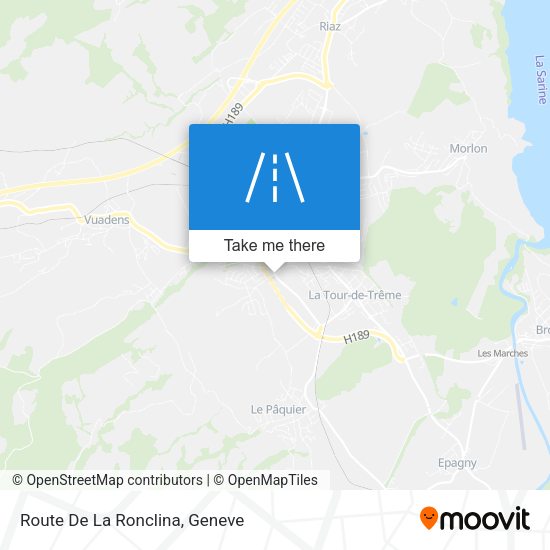 Route De La Ronclina map