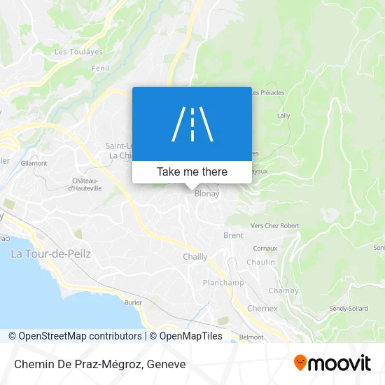 Chemin De Praz-Mégroz map