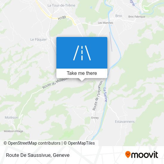 Route De Saussivue map