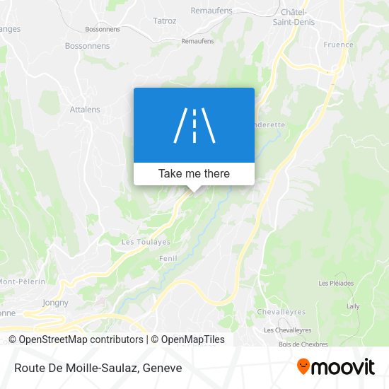 Route De Moille-Saulaz map