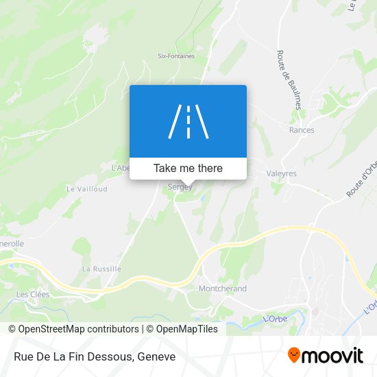 Rue De La Fin Dessous map
