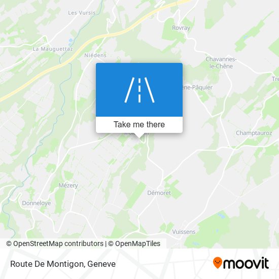 Route De Montigon plan