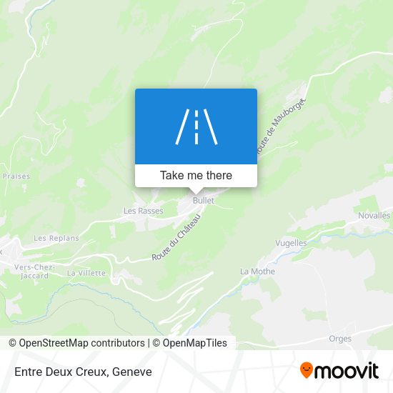 Entre Deux Creux map