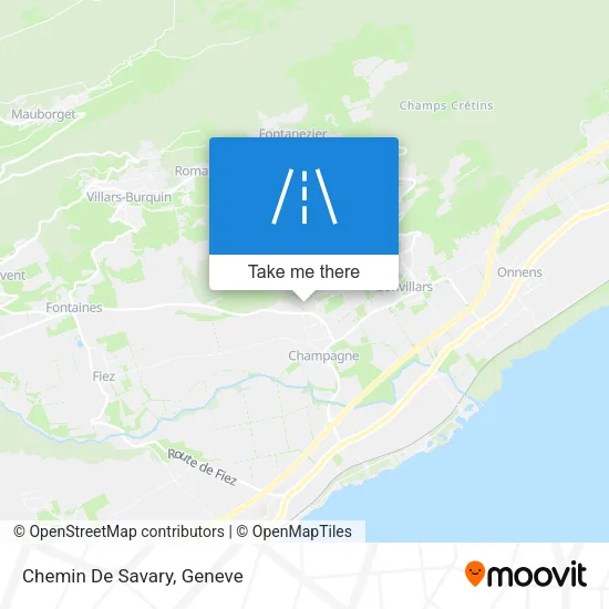 Chemin De Savary map