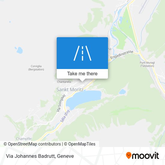 Via Johannes Badrutt map