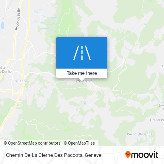 Chemin De La Cierne Des Paccots map