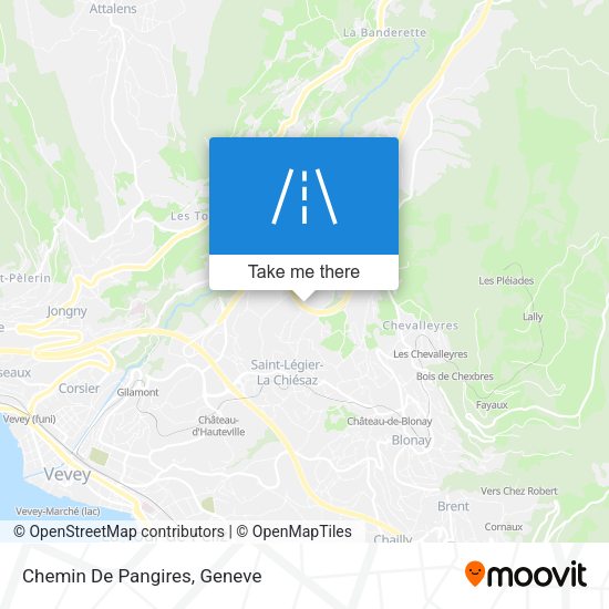 Chemin De Pangires map