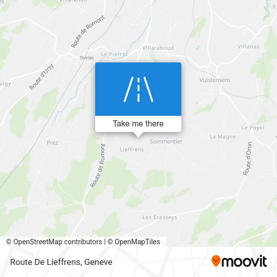 Route De Lieffrens plan