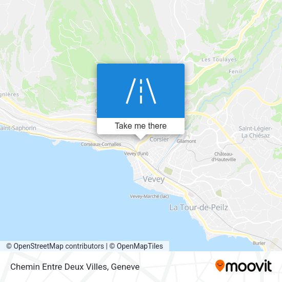 Chemin Entre Deux Villes map