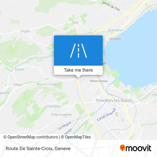 Route De Sainte-Croix map