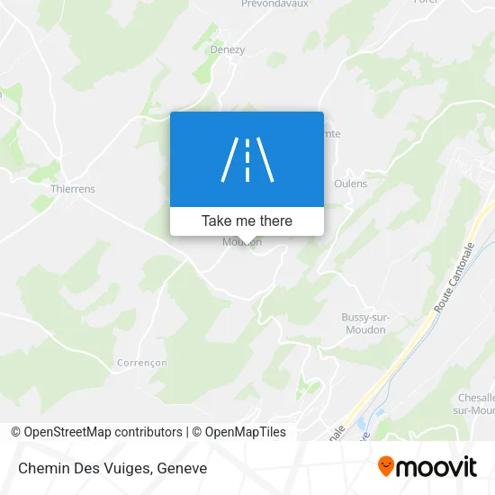 Chemin Des Vuiges map