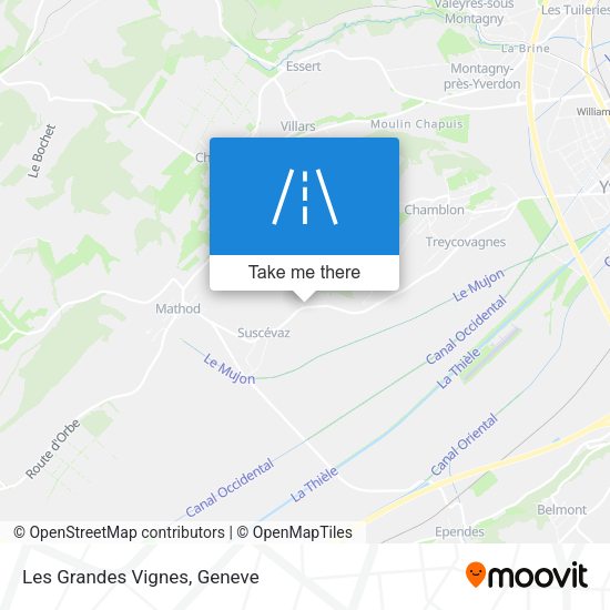Les Grandes Vignes map