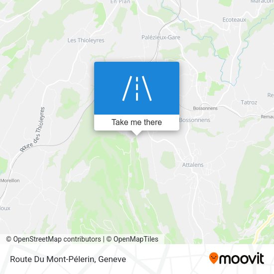 Route Du Mont-Pélerin map