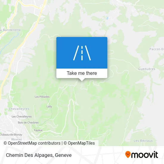 Chemin Des Alpages map
