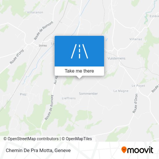 Chemin De Pra Motta map