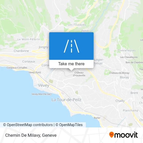 Chemin De Milavy map