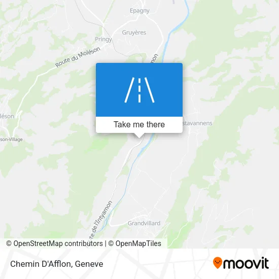Chemin D'Afflon map