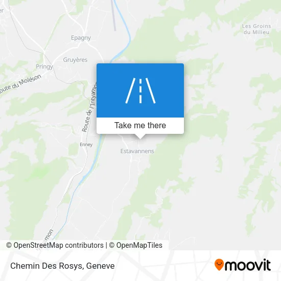 Chemin Des Rosys map