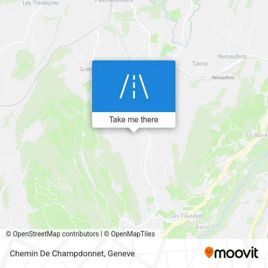 Chemin De Champdonnet map