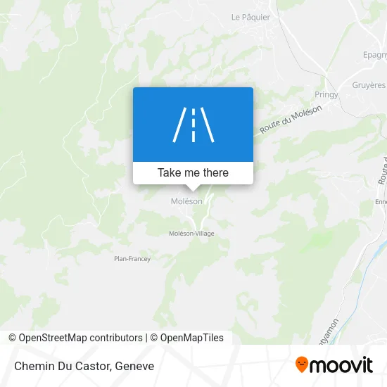 Chemin Du Castor map
