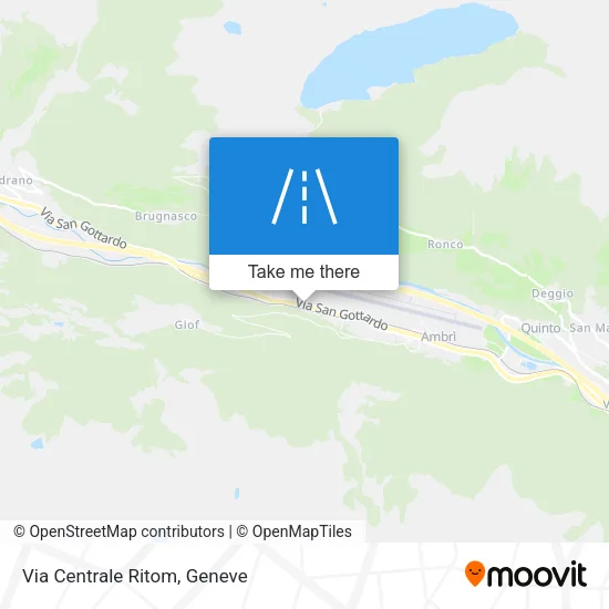 Via Centrale Ritom map