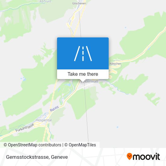 Gemsstockstrasse map
