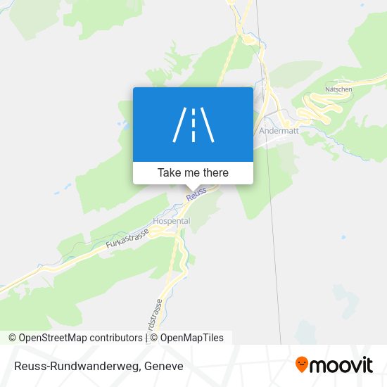 Reuss-Rundwanderweg map