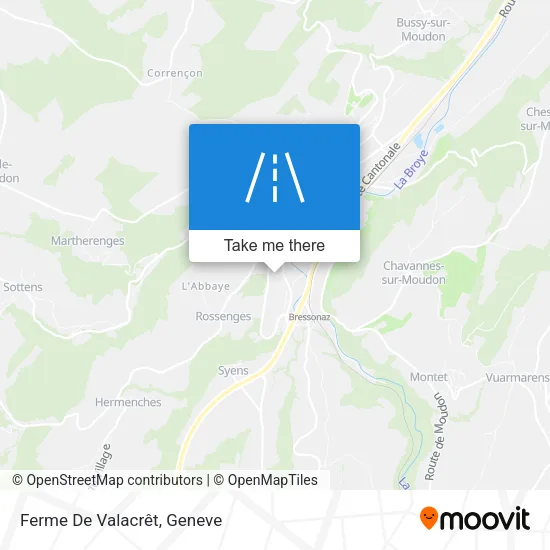 Ferme De Valacrêt map