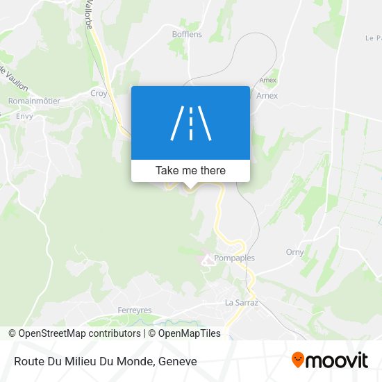 Route Du Milieu Du Monde map