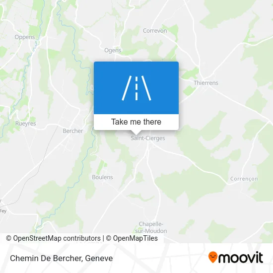 Chemin De Bercher map