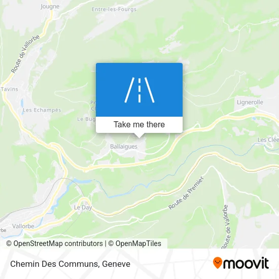 Chemin Des Communs map