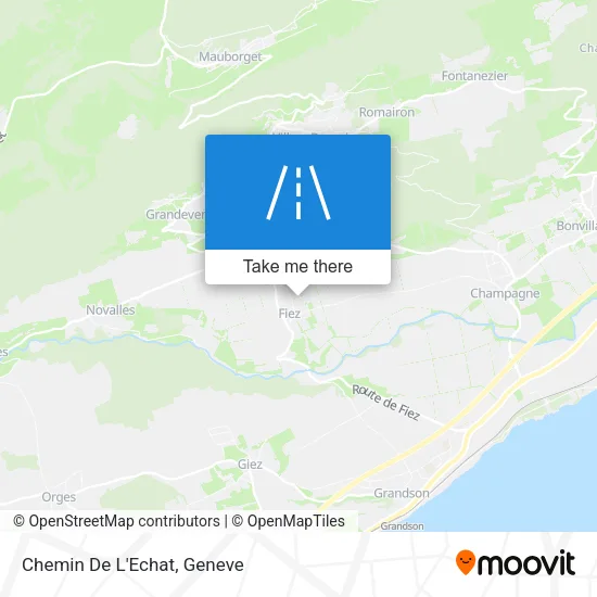 Chemin De L'Echat map