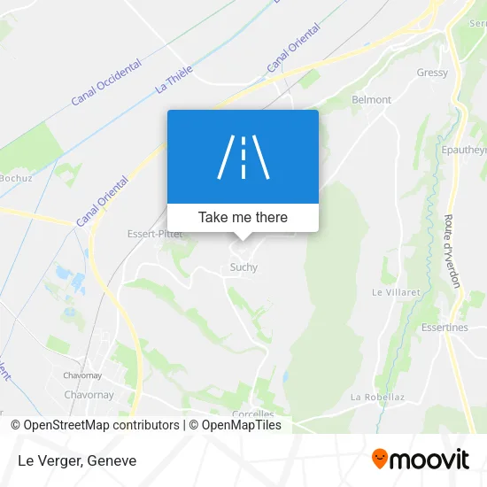 Le Verger map