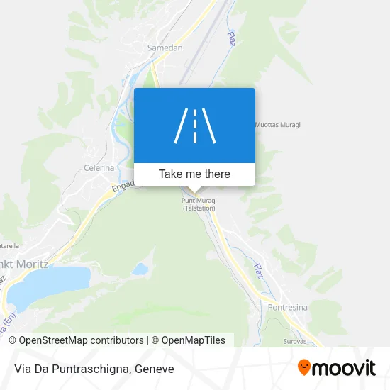 Via Da Puntraschigna map