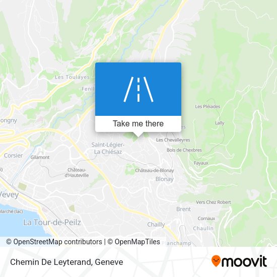 Chemin De Leyterand map