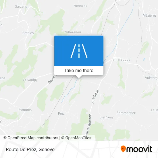 Route De Prez plan