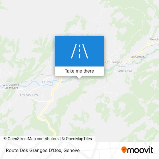 Route Des Granges D'Oex map