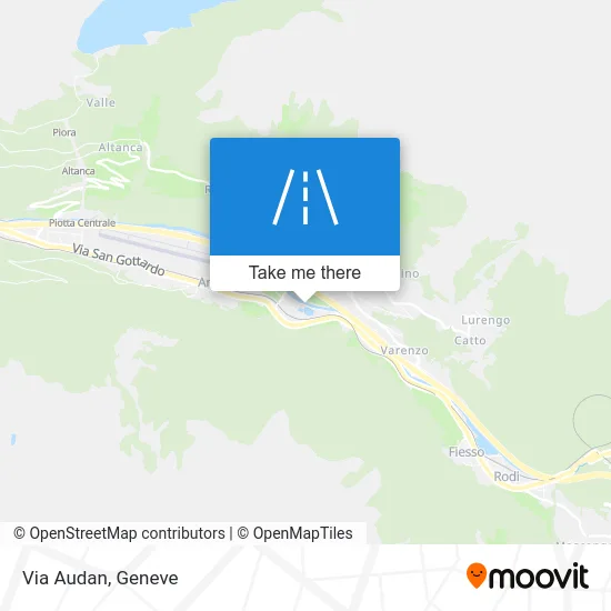 Via Audan map