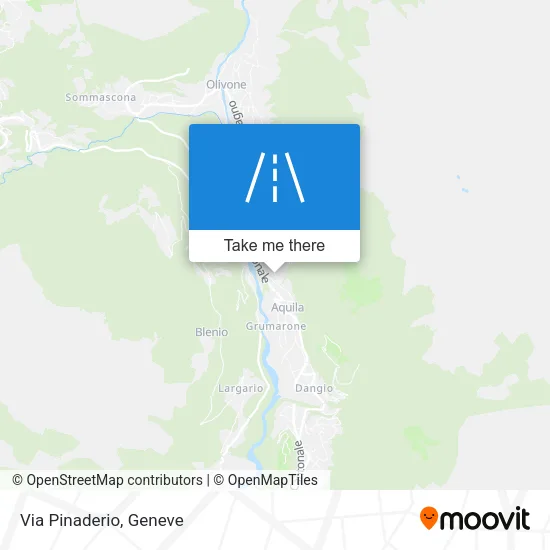Via Pinaderio map