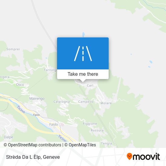 Strèda Da L Èlp map