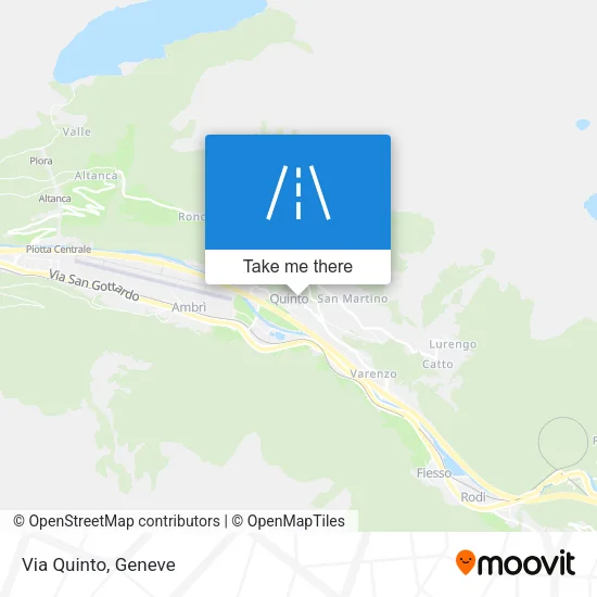 Via Quinto map