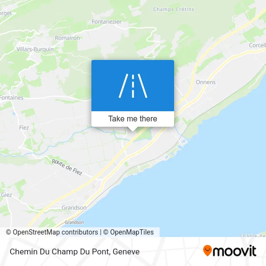 Chemin Du Champ Du Pont map