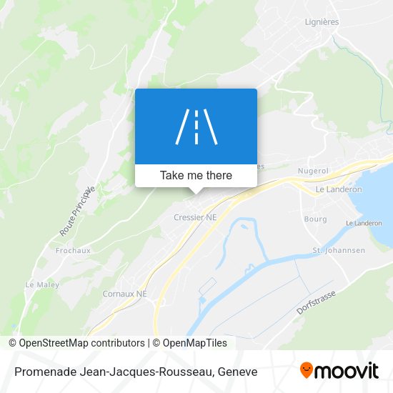 Promenade Jean-Jacques-Rousseau map